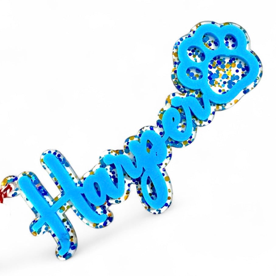 Pink Christmas Stocking Tags