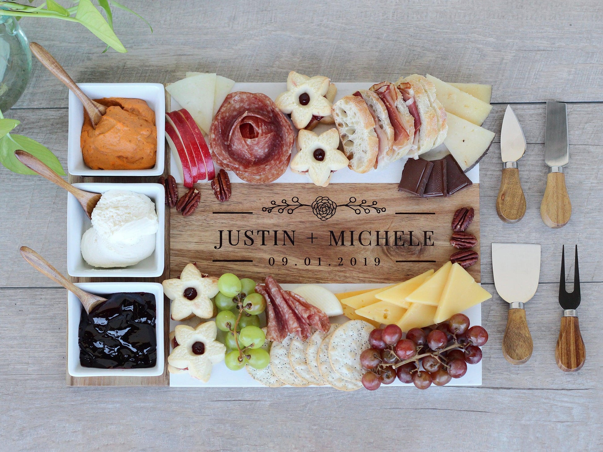 Marble Charcuterie Full Set