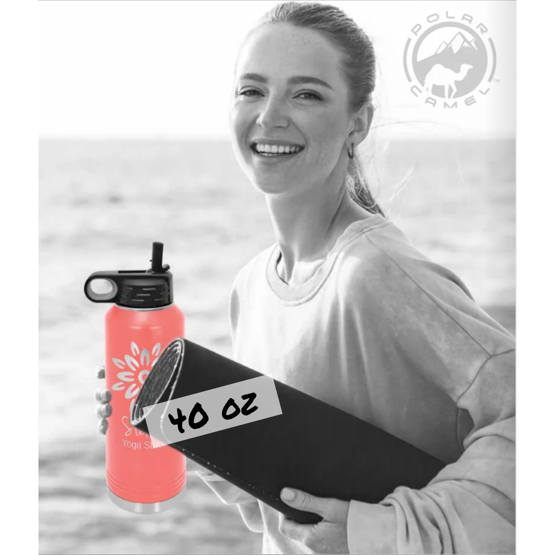 Custom Polar Camel Water Bottle, 20oz, 32oz, 40oz Laser Engraved, Stainless Steel.  Add name, choose design or upload logo