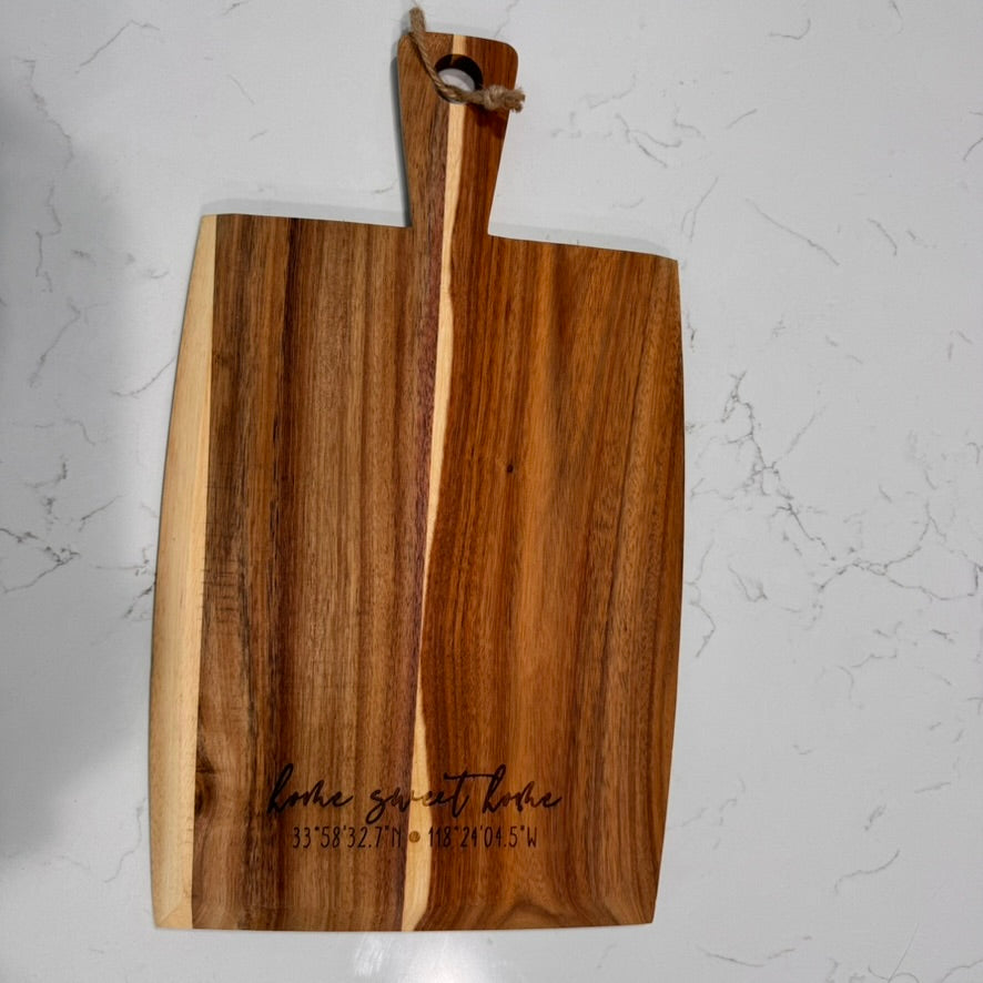 Personalized Cutting Board - Realtor Gift - Custom Charcuterie Board