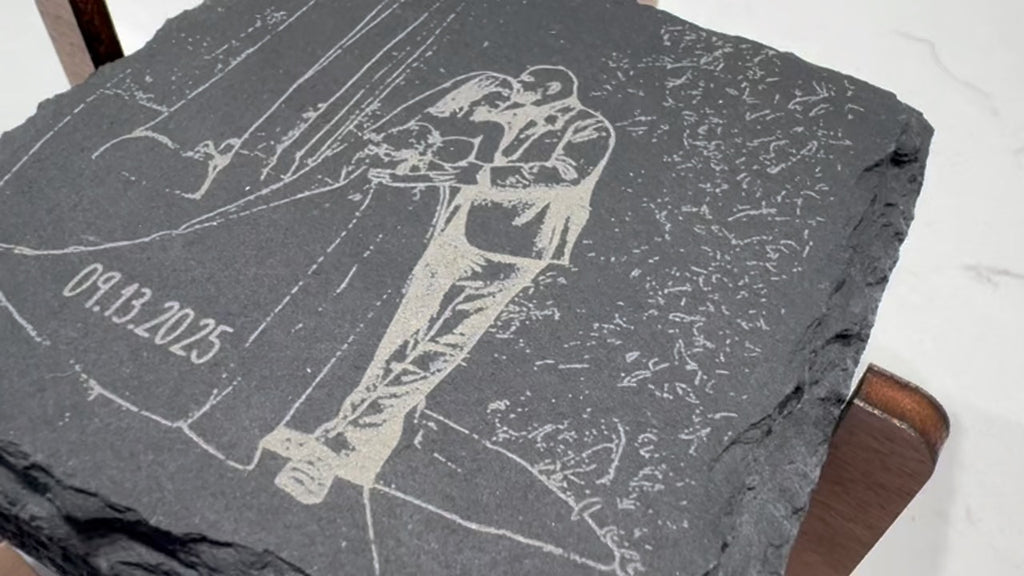 Custom Slate Coasters with customized box