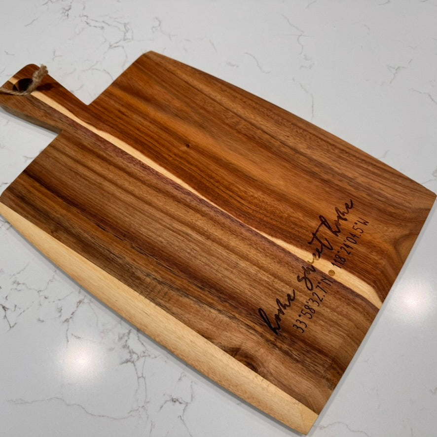 Personalized Cutting Board - Realtor Gift - Custom Charcuterie Board