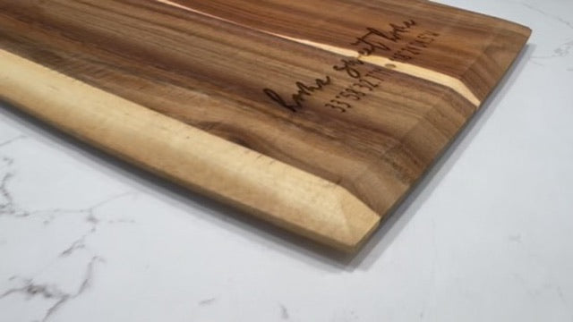 Personalized Cutting Board - Realtor Gift - Custom Charcuterie Board