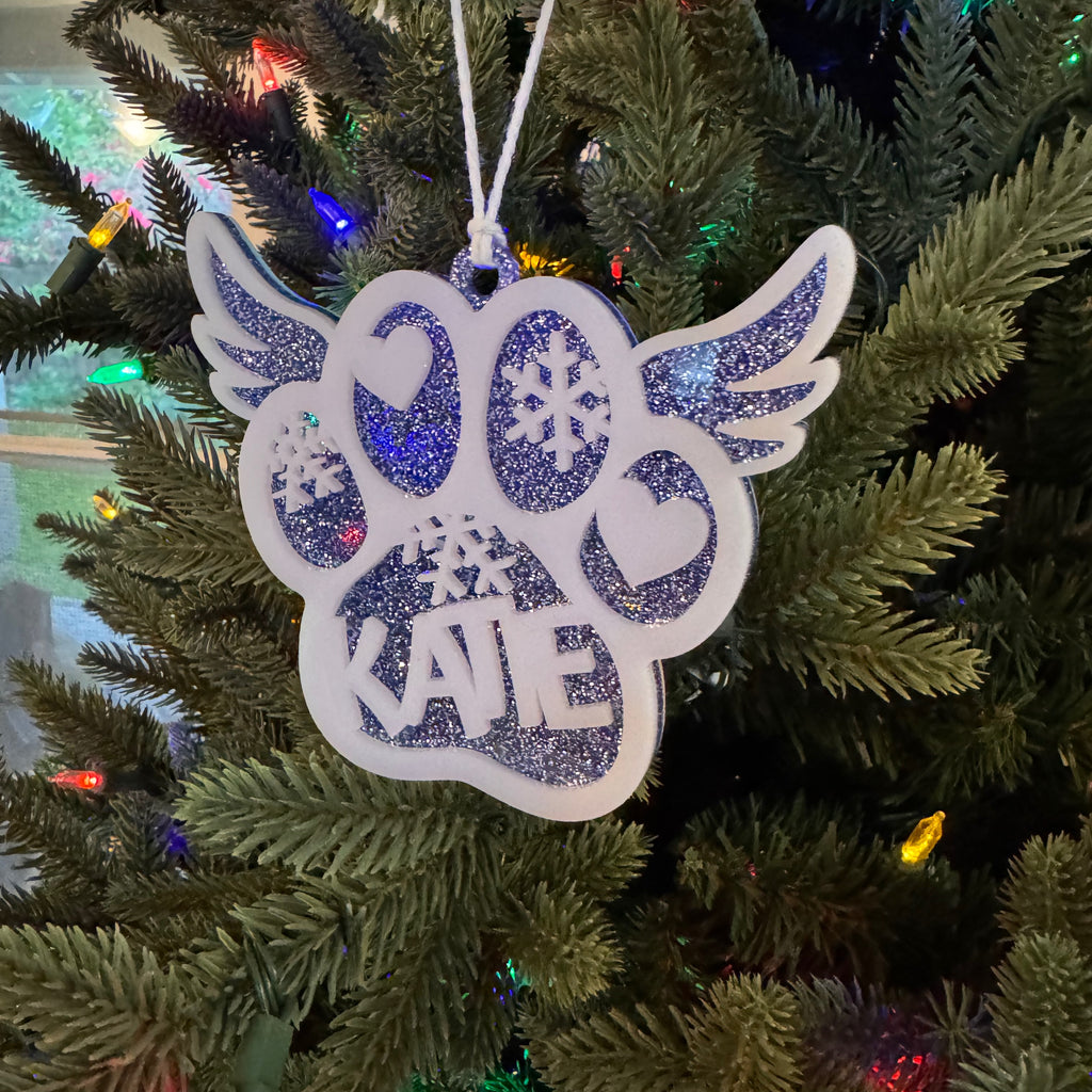Custom Pet Name Ornament