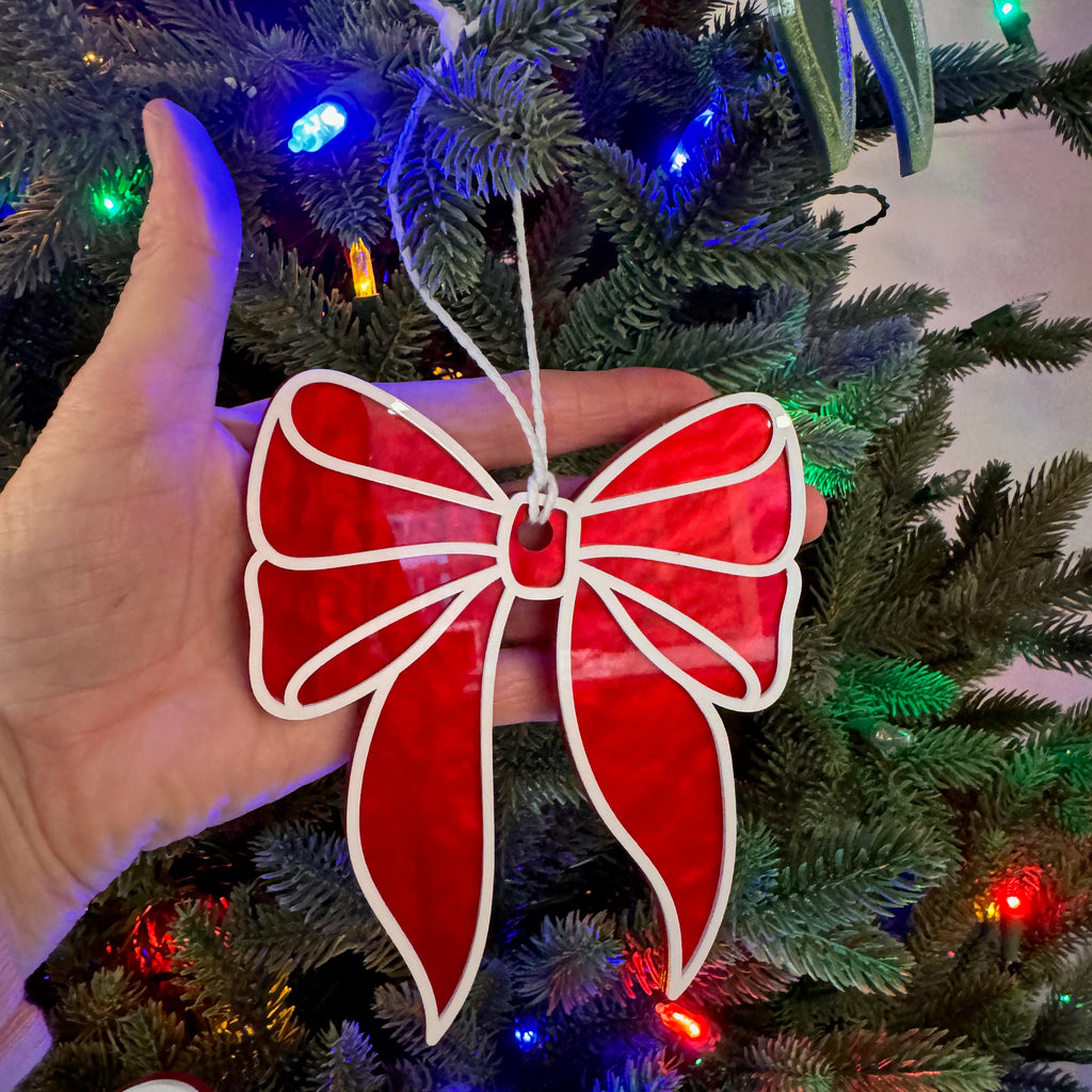 Christmas Bow Ornaments
