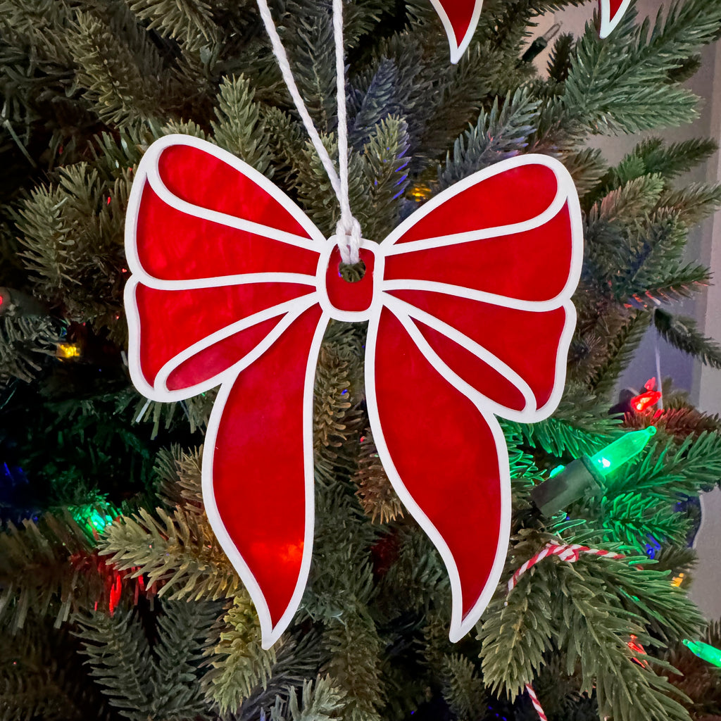 Christmas Bow Ornaments