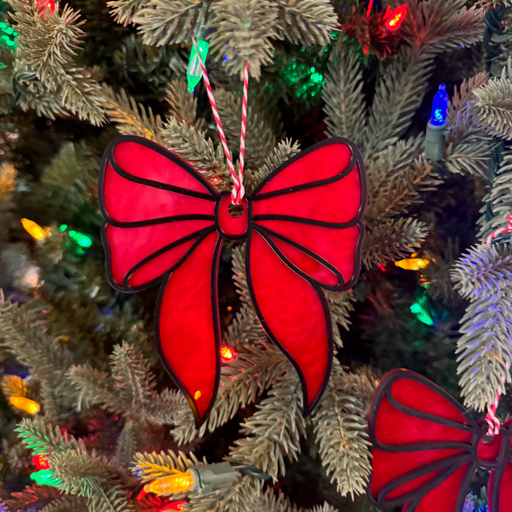 Christmas Bow Ornaments