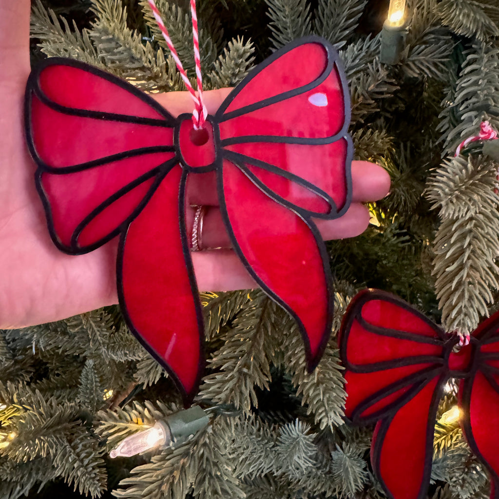 Christmas Bow Ornaments