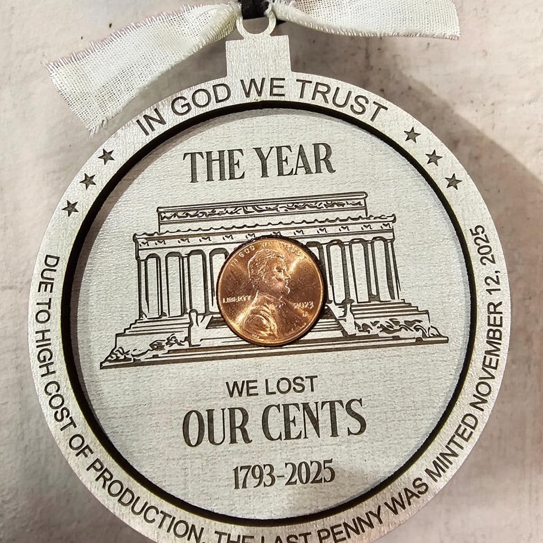 Penny commemorative ornament