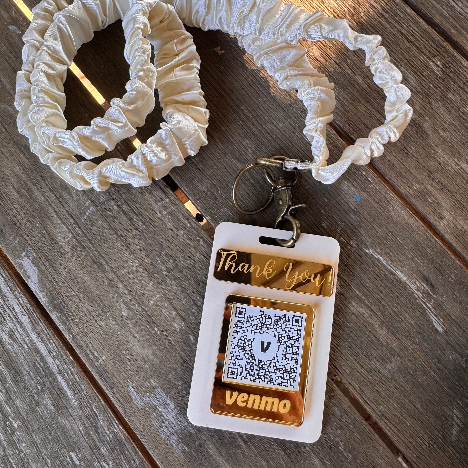 Mirror Scan to Pay Card | Wearable QR Code Badge for Payments (Copy)