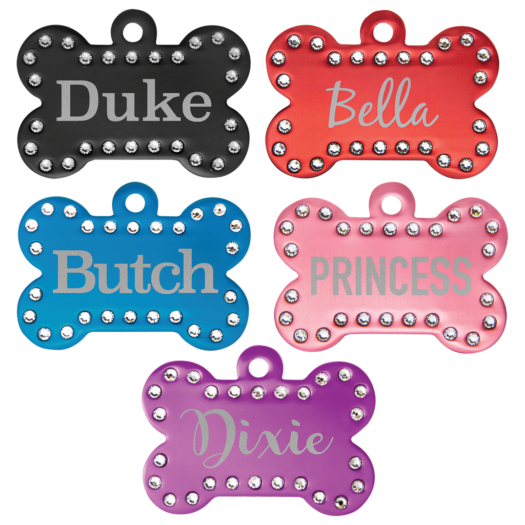 Swarovski Crystal Dog Tag