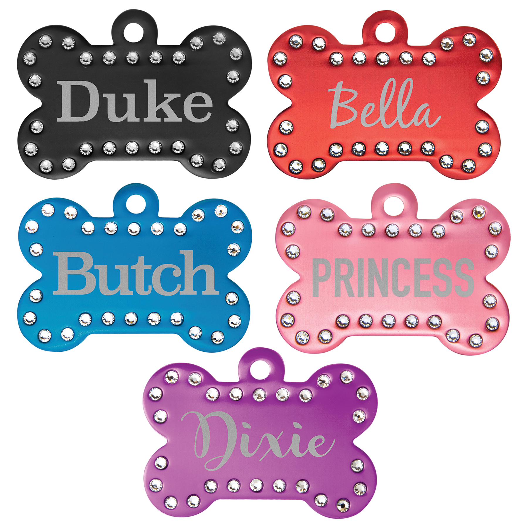 Swarovski Crystal Dog Tag
