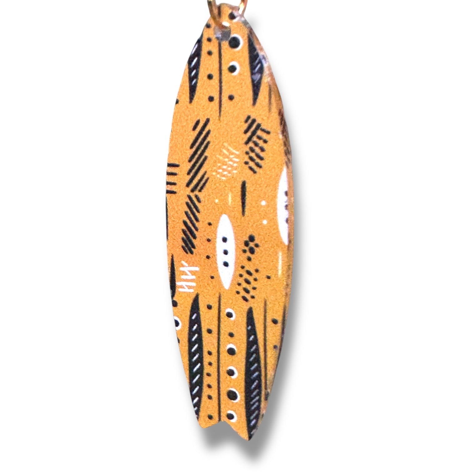 Tiki Surfboard Earrings