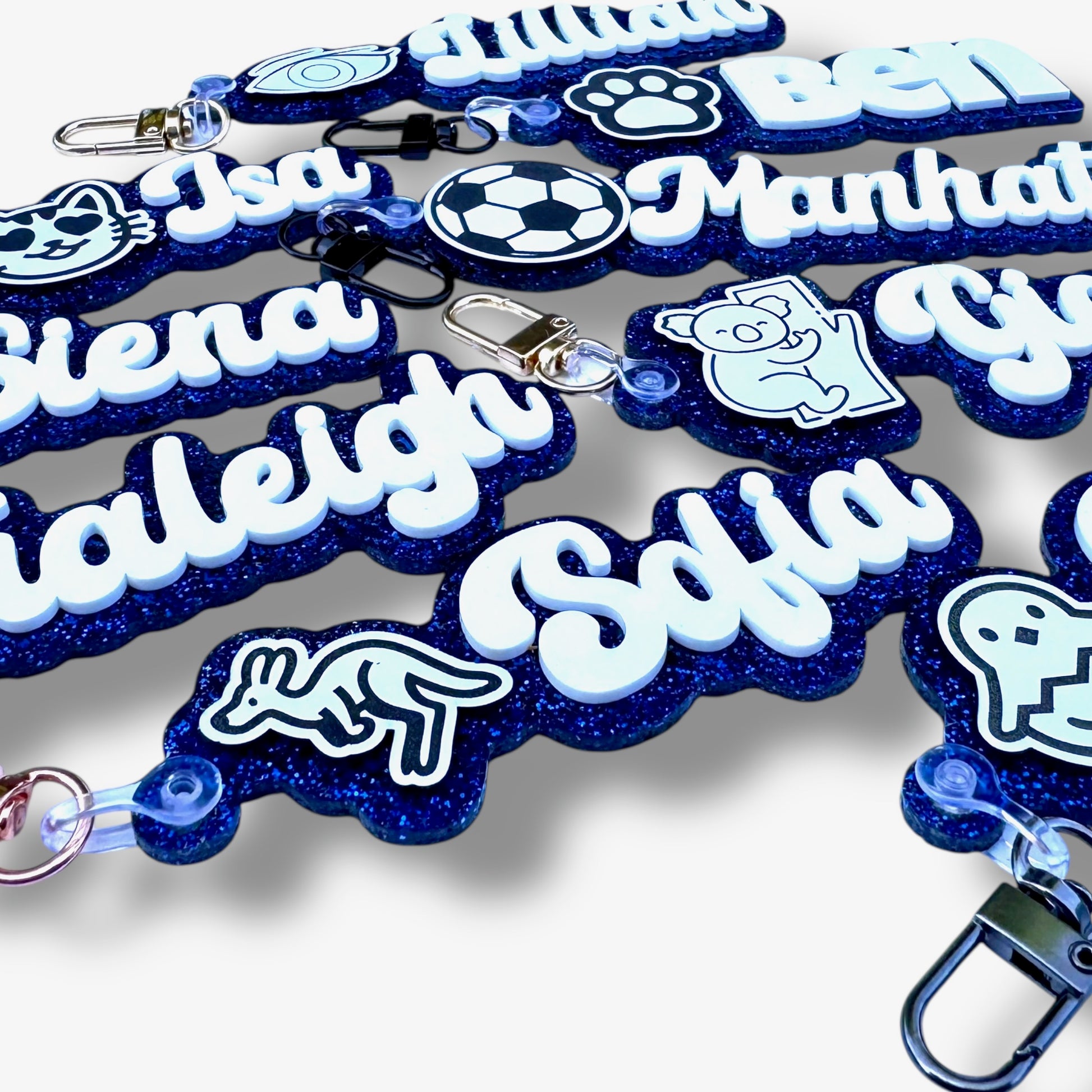 Bag Charms for teams, parties, events