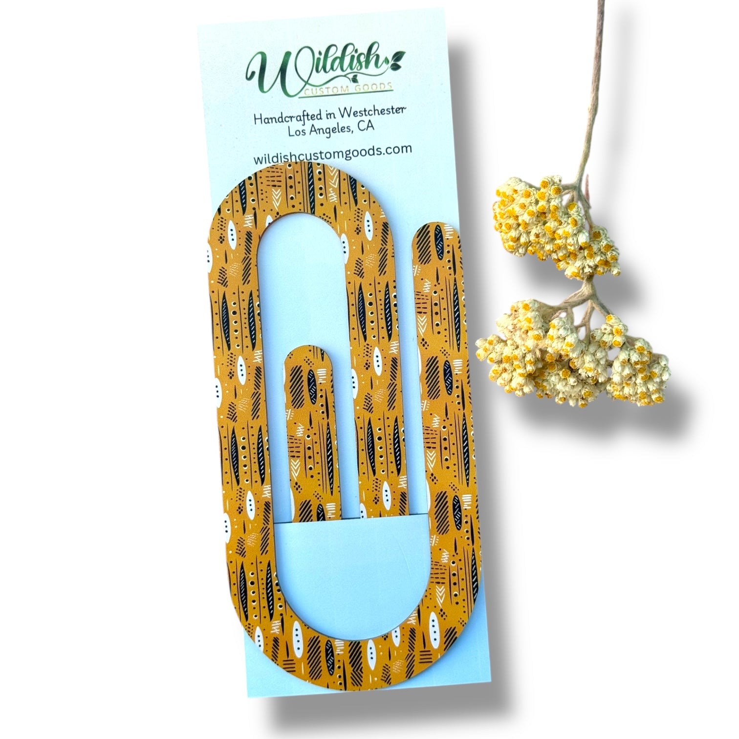 Giant Paperclip Tiki Bookmark