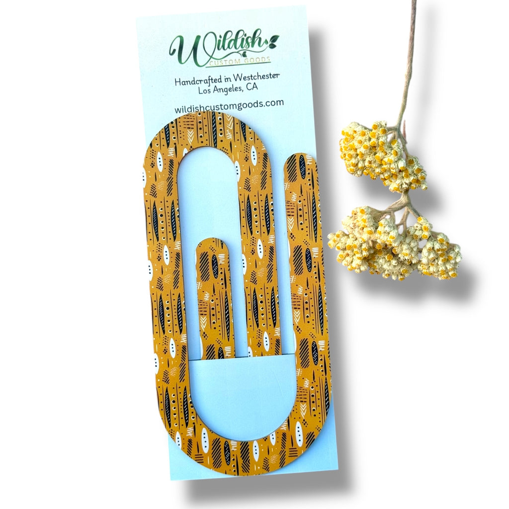 Giant Paperclip Tiki Bookmark