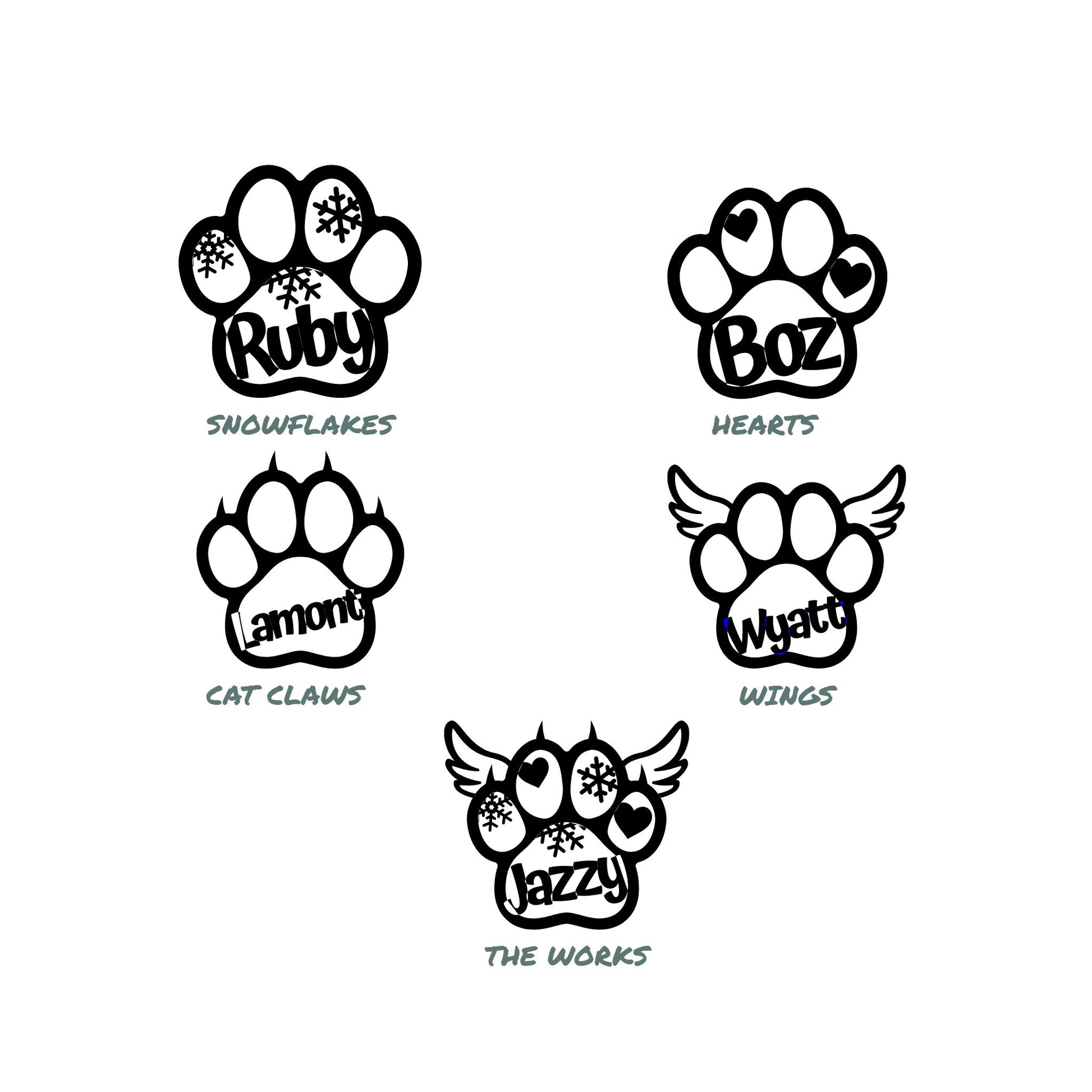 Custom Pet Name Ornament