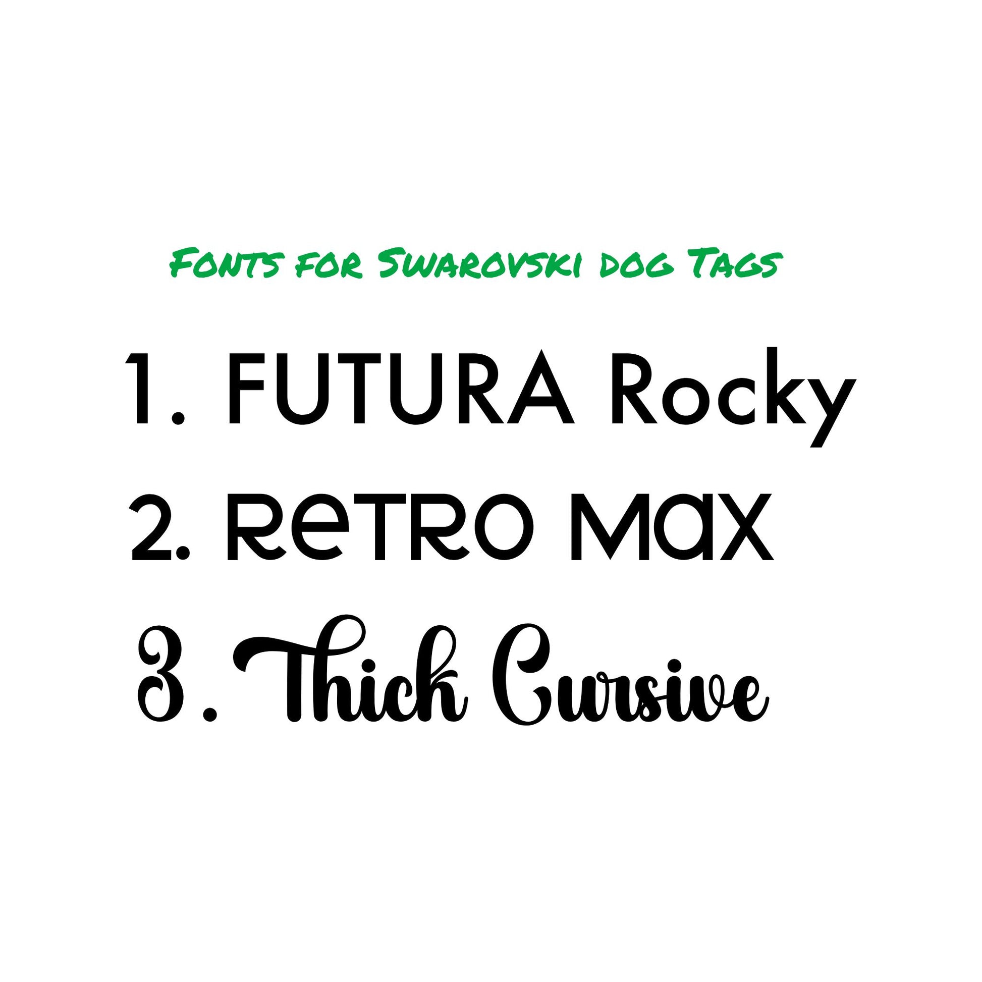 Swarovski Crystal Dog Tag