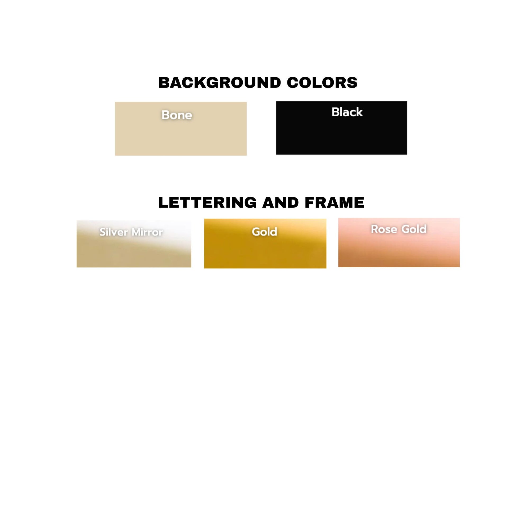 6" QR Code Sign, Mirror trim, Scan to Pay, Connect with Us