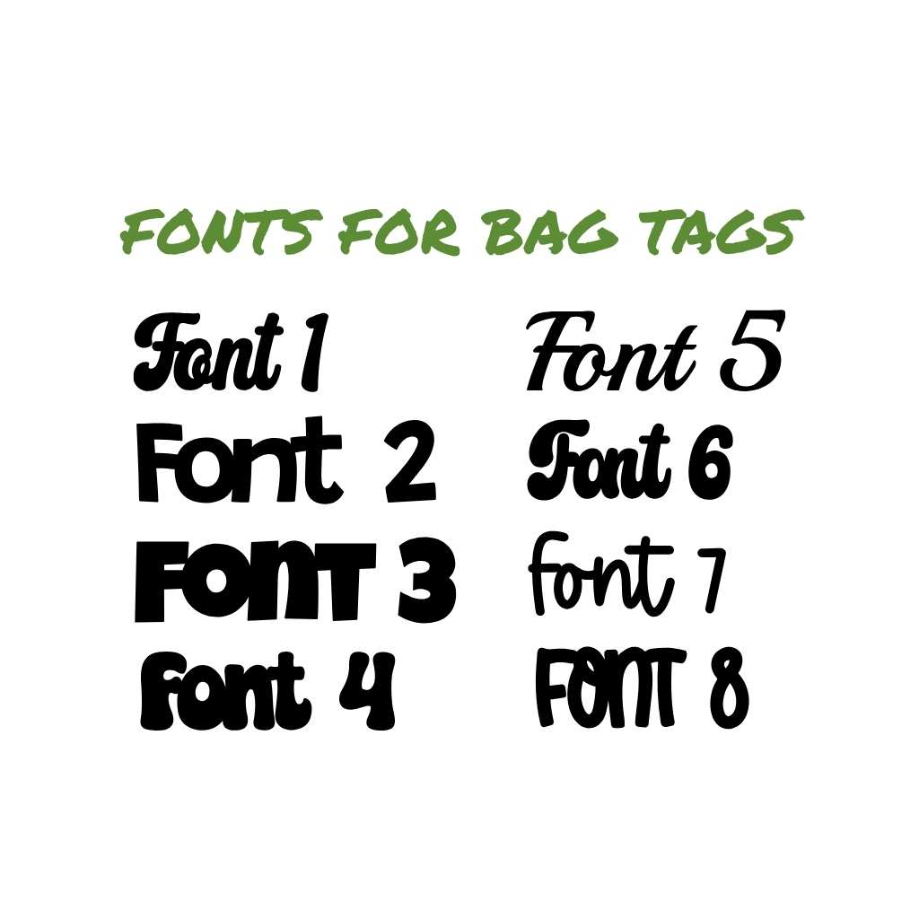 Bag Tags for teams, parties, events