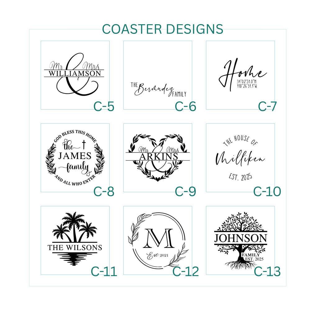 Custom Slate Coasters