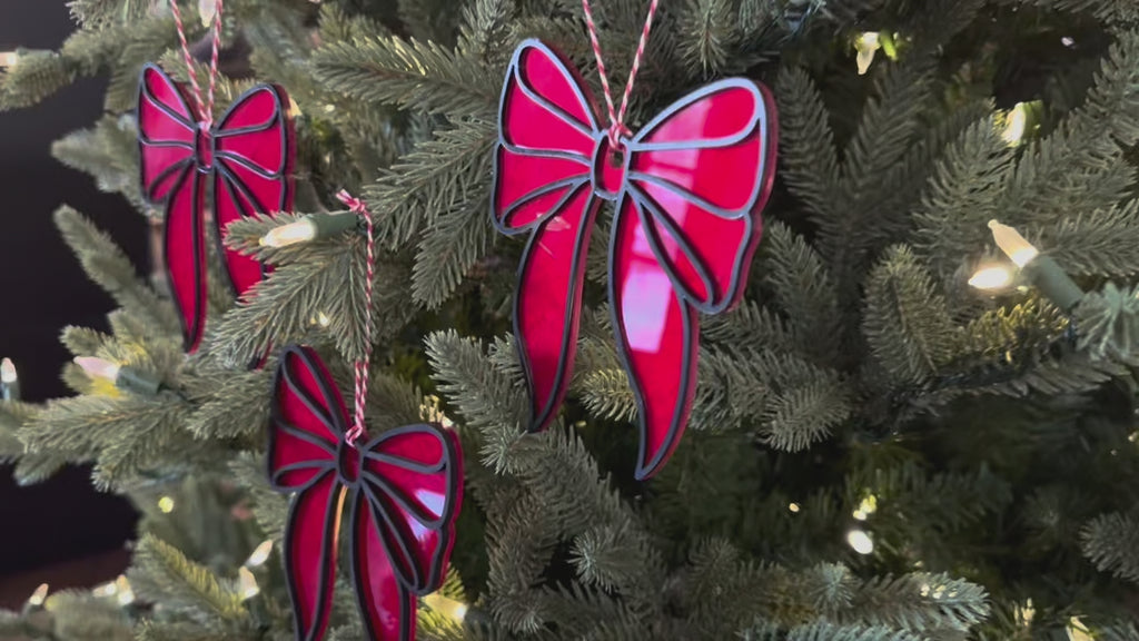 Christmas Bow Ornaments